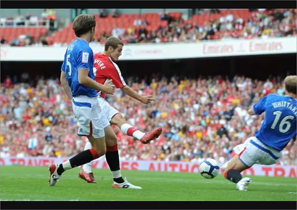 Jack Wilshere scores his and Arsenals 1st goal past