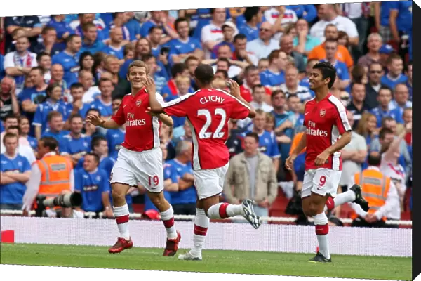Jack Wilshere celebrates scoring Arsenals and his 1st goal