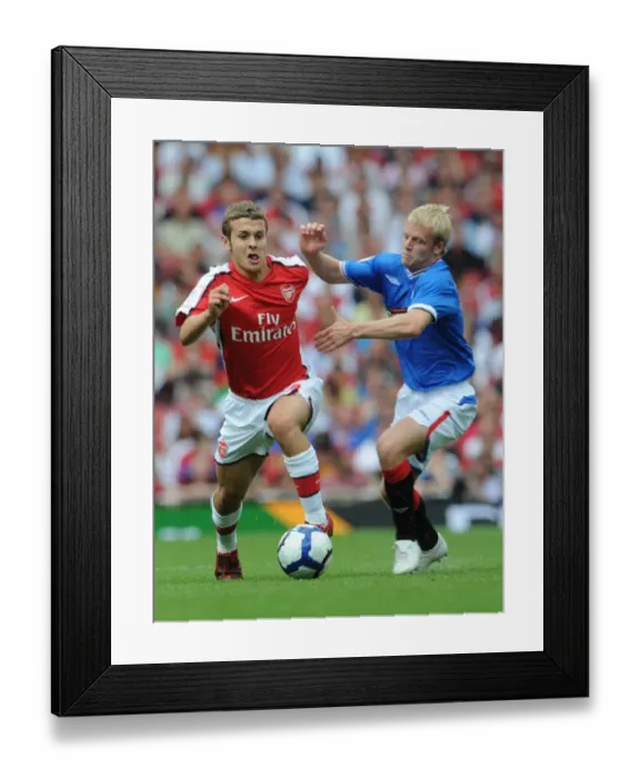 Framed Print : Jack Wilshere (Arsenal) Steven Naismith (Rangers) Framed Print : Jack Wilshere (Arsenal) Steven Naismith (Rangers)