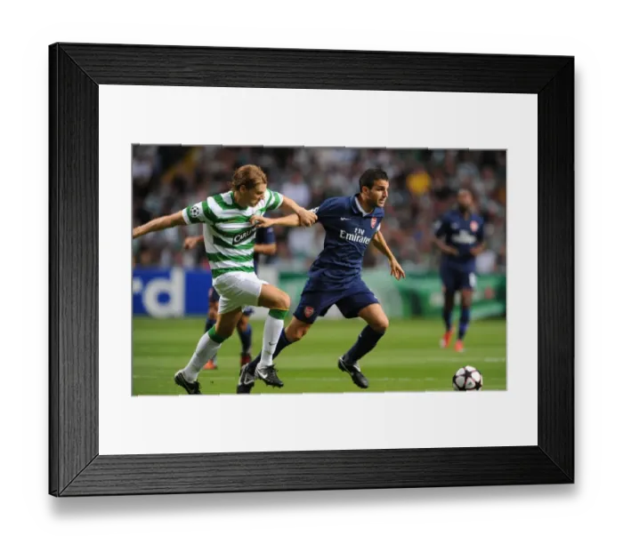 Framed Print : Cesc Fabregas (Arsenal) Glenn Loovens (Celtic) Framed Print : Cesc Fabregas (Arsenal) Glenn Loovens (Celtic)