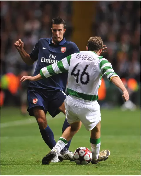 Robin van Persie (Arsenal) Aiden McGready (Celtic)