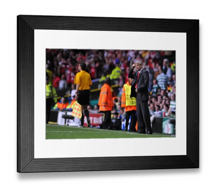 Framed Print : Arsene Wenger Leads Arsenal to 2-0 Victory over Celtic in UEFA Champions League Framed Print : Arsene Wenger Leads Arsenal to 2-0 Victory over Celtic in UEFA Champions League