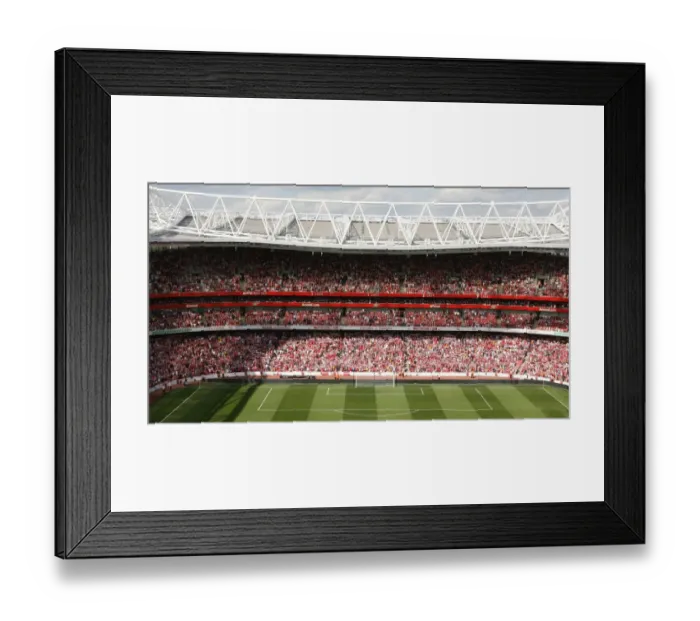 Framed Print : Arsenal's Triumph: 4-1 Victory Over Portsmouth at Emiras Stadium, Barclays Premier League, 2009