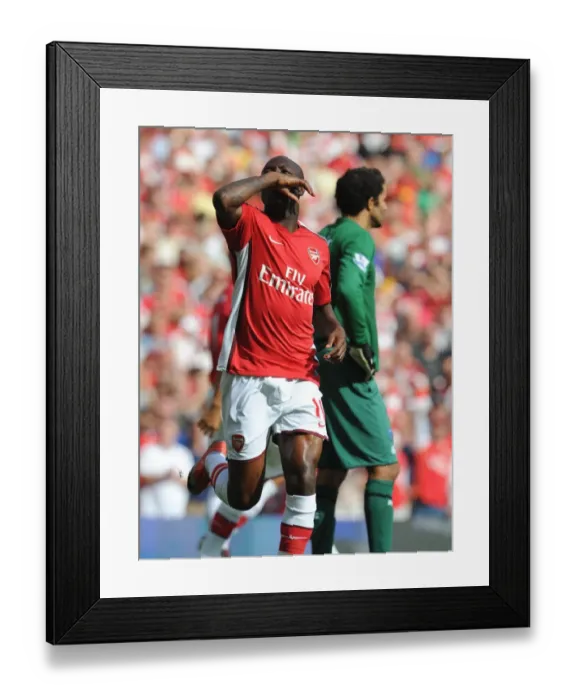 Framed Print : Gallas's Triumph: Arsenal's Third Goal vs. Portsmouth (4-1), Barclays Premier League, Emirates Stadium, 2009 Framed Print : Gallas's Triumph: Arsenal's Third Goal vs. Portsmouth (4-1), Barclays Premier League, Emirates Stadium, 2009