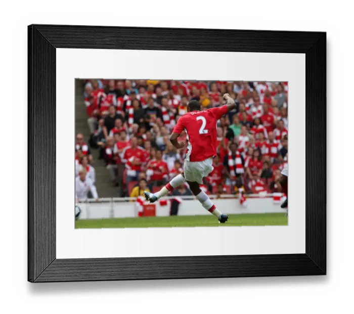 Framed Print : Abou Diaby scores his and Arsenals 2nd goal Framed Print : Abou Diaby scores his and Arsenals 2nd goal