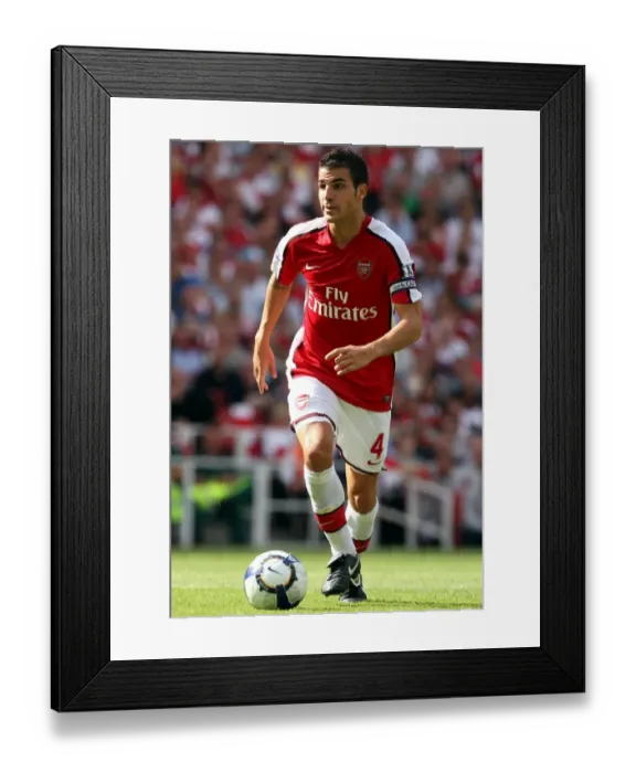 Framed Print : Cesc Fabregas's Dominant Performance: Arsenal's 4-1 Victory over Portsmouth (22 / 8 / 09)