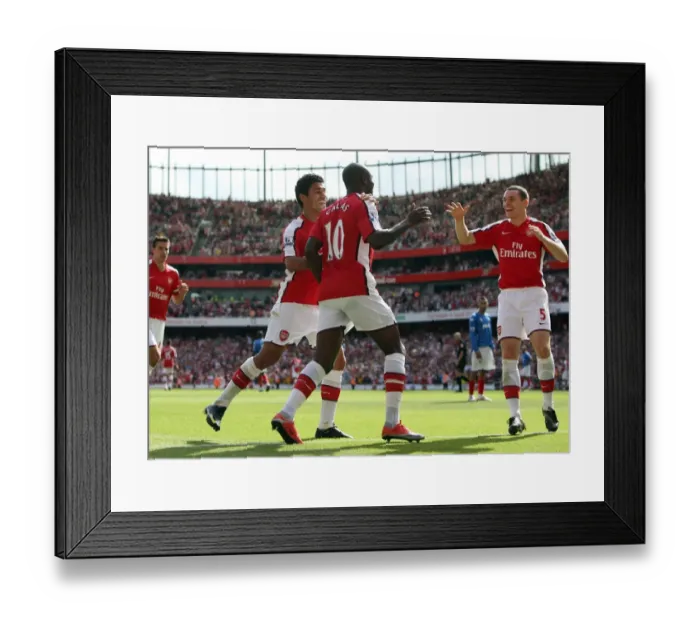 Framed Print : William Gallas celebrates scoring Arsenals 3rd goal Framed Print : William Gallas celebrates scoring Arsenals 3rd goal