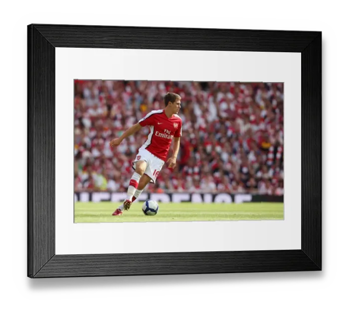 Framed Print : Arsenal's Aaron Ramsey Scores in 4:1 Victory over Portsmouth in the Barclays Premier League at Emirates Stadium (08 / 22 / 09) Framed Print : Arsenal's Aaron Ramsey Scores in 4:1 Victory over Portsmouth in the Barclays Premier League at Emirates Stadium (08 / 22 / 09)