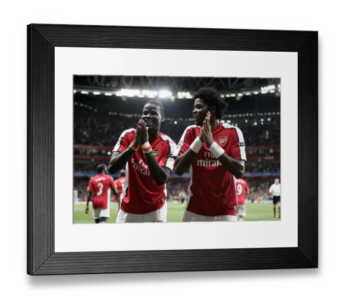 Framed Print : Eboue and Song: Unstoppable Duo - Arsenal's 2nd Goal in 3:1 UEFA Champions League Victory over Celtic (August 2009) Framed Print : Eboue and Song: Unstoppable Duo - Arsenal's 2nd Goal in 3:1 UEFA Champions League Victory over Celtic (August 2009)