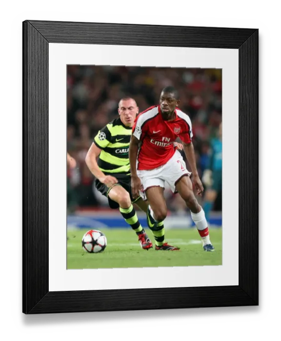 Framed Print : Abou Diaby (Arsenal) Scott Brown (Celtic) Framed Print : Abou Diaby (Arsenal) Scott Brown (Celtic)