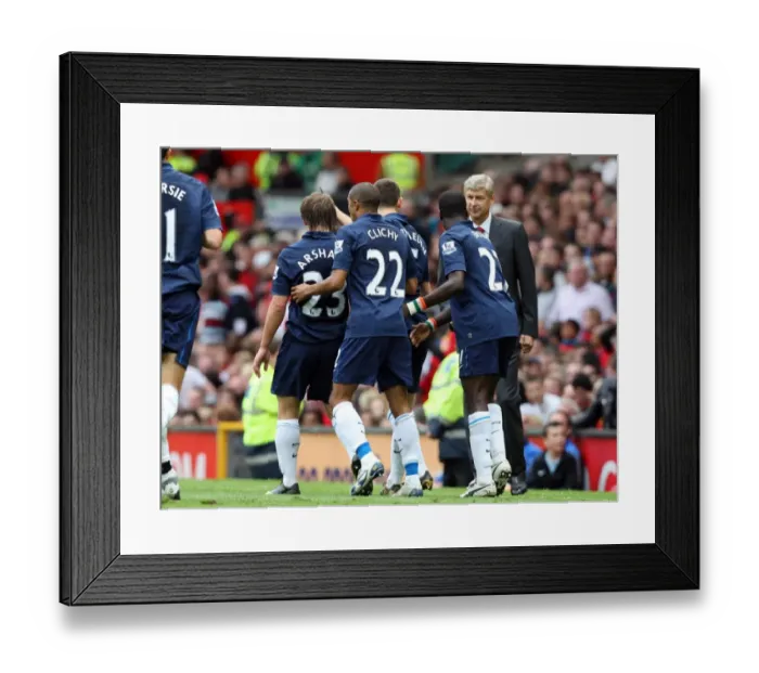 Framed Print : Andrey Arshavin celebrates scoring Arsenals goal with Gael Clichy Framed Print : Andrey Arshavin celebrates scoring Arsenals goal with Gael Clichy