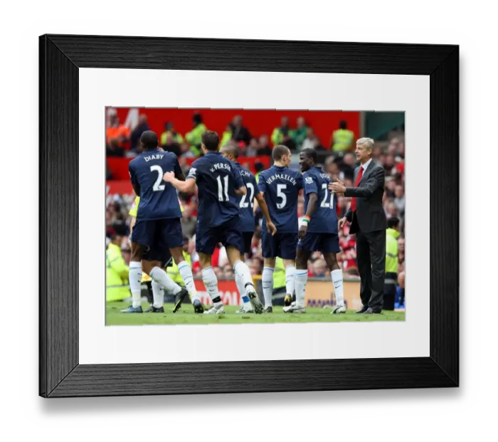 Framed Print : Arsenal's Glory: Arshavin's Double and the Triumph over Manchester United in the Premier League