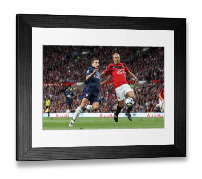 Framed Print : Van Persie vs. Brown: A Rivalry Ignites - Manchester United 2:1 Arsenal, Barclays Premier League, Old Trafford, 29 / 8 / 09 Framed Print : Van Persie vs. Brown: A Rivalry Ignites - Manchester United 2:1 Arsenal, Barclays Premier League, Old Trafford, 29 / 8 / 09