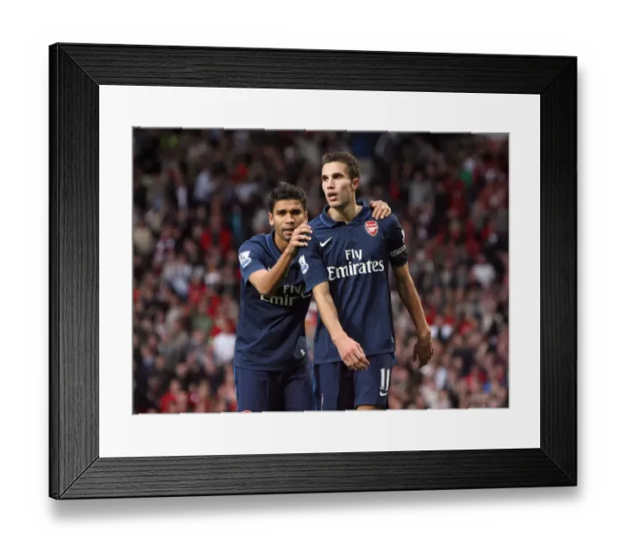 Framed Print : Robin van Persie and Eduardo Framed Print : Robin van Persie and Eduardo