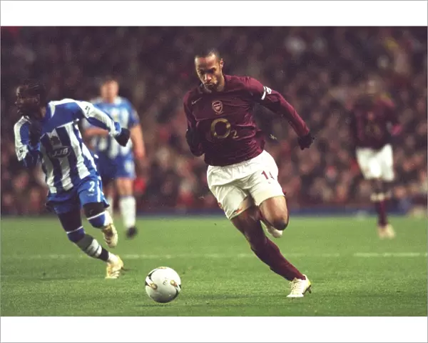 Thierry Henry in Action: Arsenal vs Wigan Athletic, Carling League Cup Final