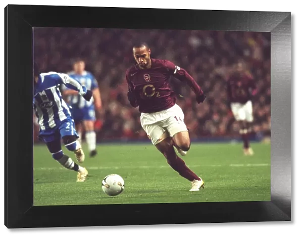 Thierry Henry in Action: Arsenal vs Wigan Athletic, Carling League Cup Final