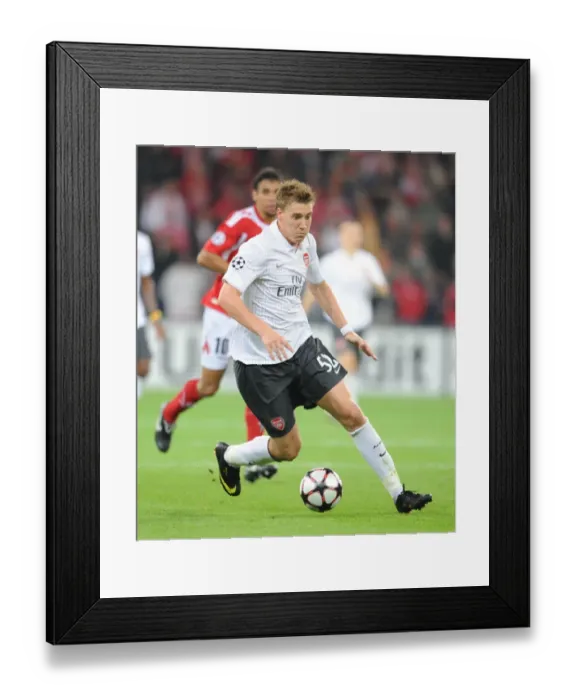 Framed Print : Nicklas Bendtner: Arsenal's Hero in a 2:3 Victory over Standard Liege, UEFA Champions League 2009 Framed Print : Nicklas Bendtner: Arsenal's Hero in a 2:3 Victory over Standard Liege, UEFA Champions League 2009