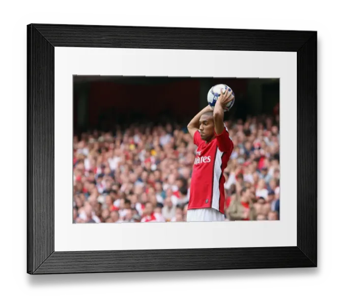 Framed Print : Arsenal's Gael Clichy Celebrates during Arsenal 4:0 Wigan Athletic, Barclays Premier League, Emirates Stadium, 19 / 9 / 09 Framed Print : Arsenal's Gael Clichy Celebrates during Arsenal 4:0 Wigan Athletic, Barclays Premier League, Emirates Stadium, 19 / 9 / 09