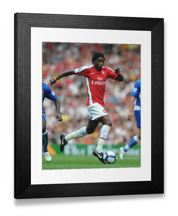 Framed Print : Dominant Alex Song Leads Arsenal to 4-0 Victory over Wigan Athletic