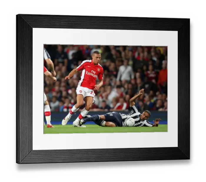 Framed Print : Jack Wilshere (Arsenal) Jerome Thomas (WBA)
