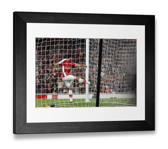 Framed Print : Carlos Vela Scores Arsenal's Second Goal: Arsenal 2:0 West Bromich Albion, Carling Cup 3rd Round, Emirates Stadium (September 22, 2009)