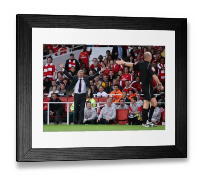 Framed Print : Arsene Wenger Celebrates Arsenal's 2-0 Win Over West Brom in Carling Cup