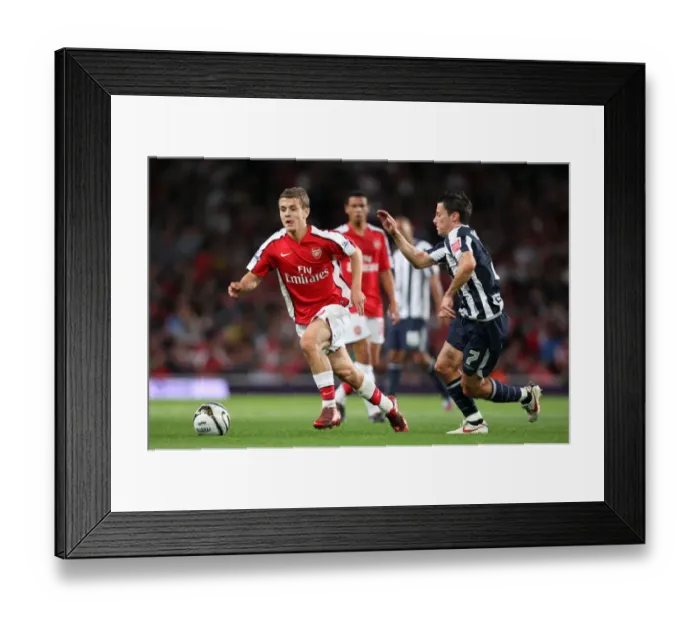 Framed Print : Jack Wilshere (Arsenal) Robert Koren (WBA) Framed Print : Jack Wilshere (Arsenal) Robert Koren (WBA)