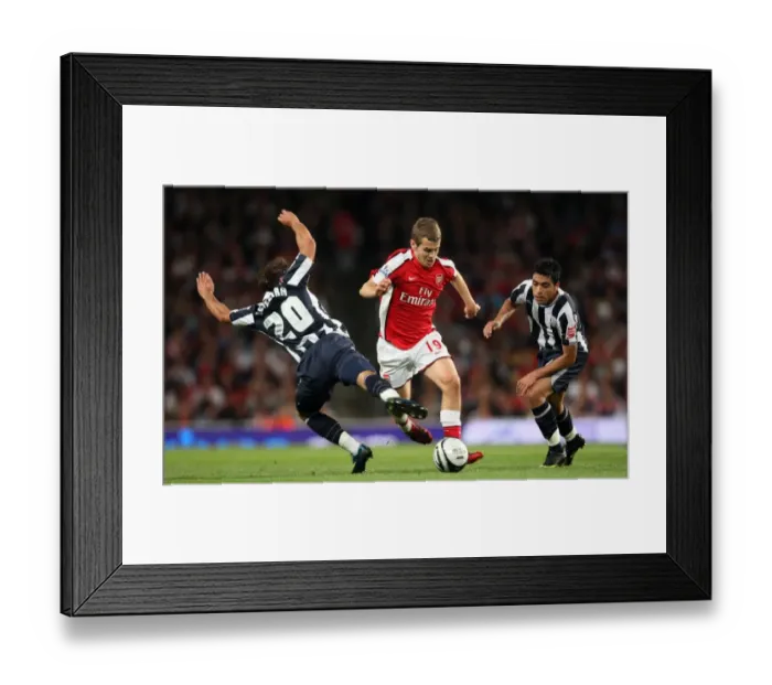 Framed Print : Jack Wilshere (Arsenal) Filipe Teixeira and Gonzalo Jara (WBA) Framed Print : Jack Wilshere (Arsenal) Filipe Teixeira and Gonzalo Jara (WBA)
