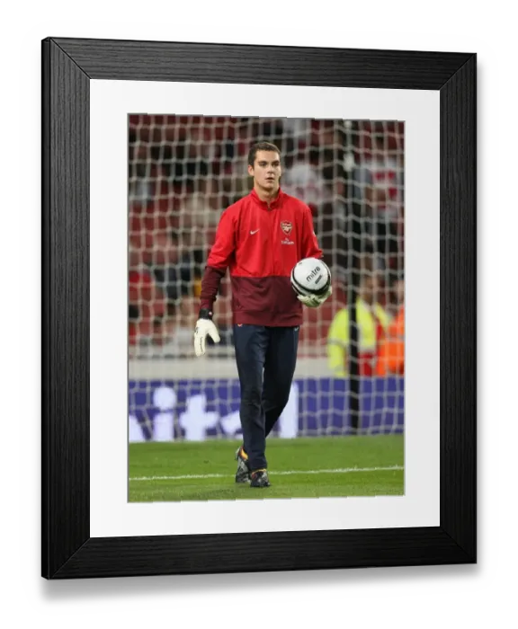 Framed Print : Arsenal's James Shea Celebrates 2-0 Win Over West Bromwich Albion in Carling Cup Framed Print : Arsenal's James Shea Celebrates 2-0 Win Over West Bromwich Albion in Carling Cup