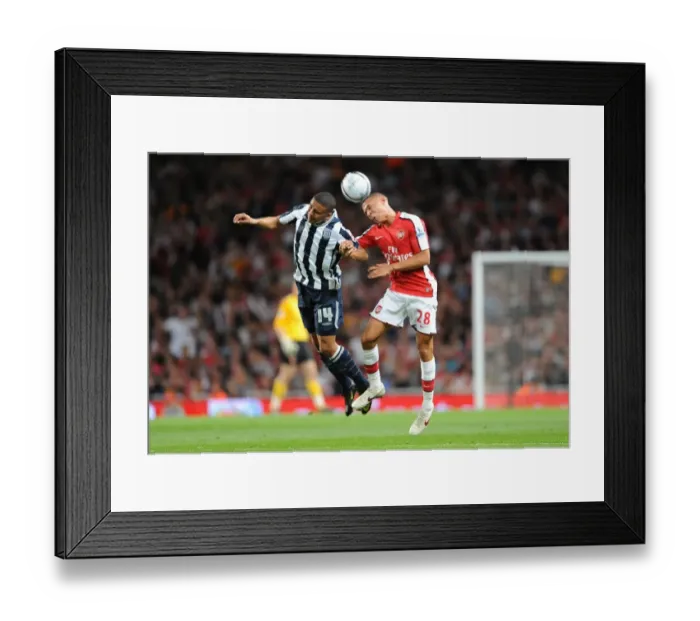 Framed Print : Arsenal's Kieran Gibbs Scores Twice Against West Brom in Carling Cup Clash Framed Print : Arsenal's Kieran Gibbs Scores Twice Against West Brom in Carling Cup Clash