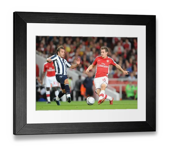 Framed Print : Aaron Ramsey (Arsenal) Filipe Teixeira (WBA) Framed Print : Aaron Ramsey (Arsenal) Filipe Teixeira (WBA)