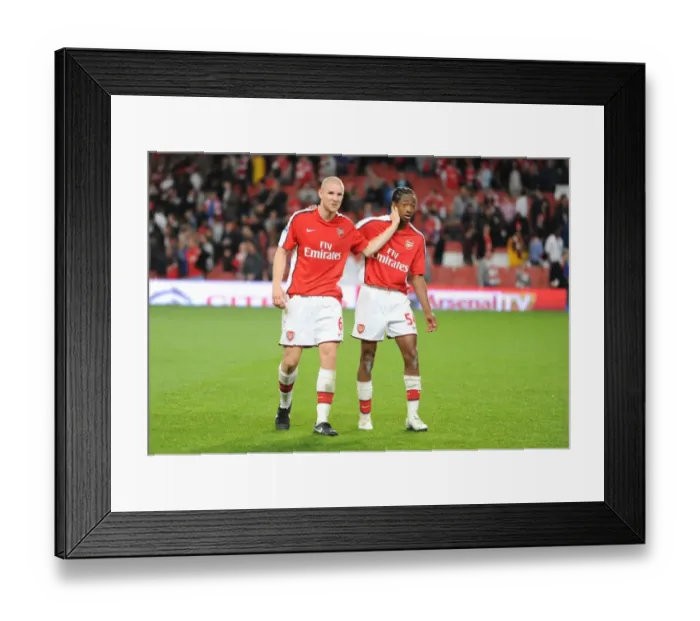 Framed Print : Philippe Senderos and Sanchez Watt (Arsenal) Framed Print : Philippe Senderos and Sanchez Watt (Arsenal)