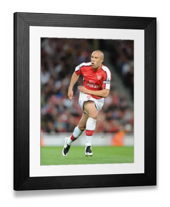 Framed Print : Mikael Silvestre in Action: Arsenal's 2-0 Win Over West Bromwich Albion in Carling Cup