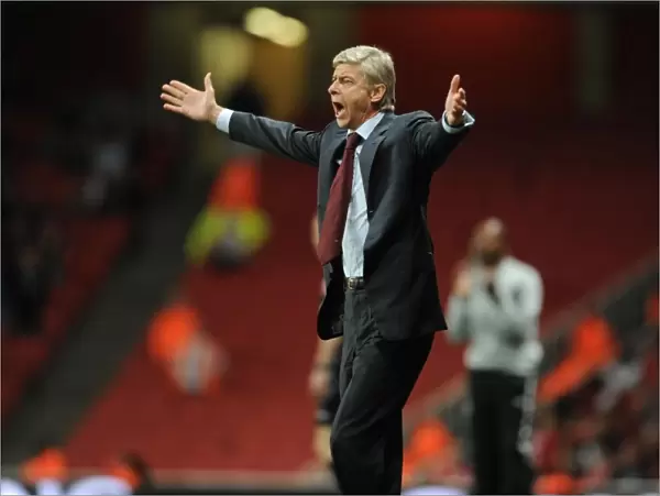 Arsene Wenger Celebrates Arsenal's 2-0 Carling Cup Victory Over West Brom