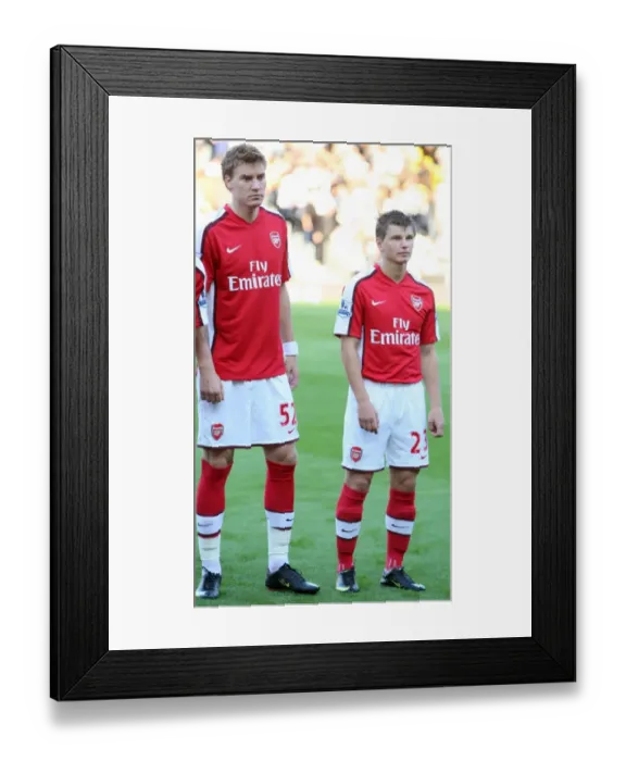 Framed Print : Nicklas Bendtner and Andrey Arshavin (Arsenal) Framed Print : Nicklas Bendtner and Andrey Arshavin (Arsenal)