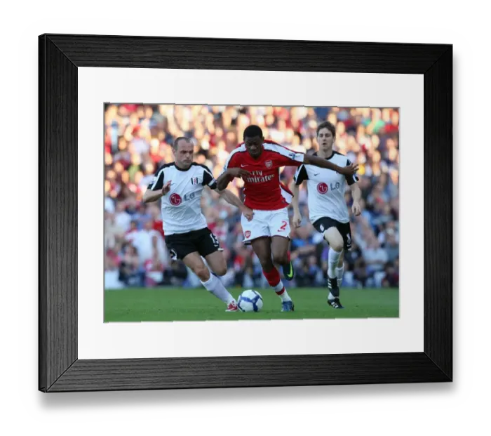 Framed Print : Abou Diaby (Arsenal) Danny Murphy and Zoltan Gera (Fulham)