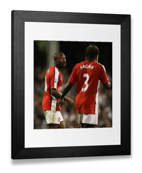 Framed Print : William Gallas and Bacary Sagna (Arsenal)