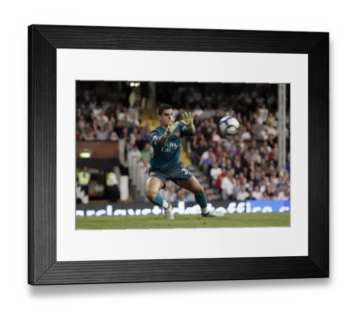 Framed Print : Vito Mannone's Debut Win: Arsenal Edges Past Fulham 1-0 in the Premier League Framed Print : Vito Mannone's Debut Win: Arsenal Edges Past Fulham 1-0 in the Premier League