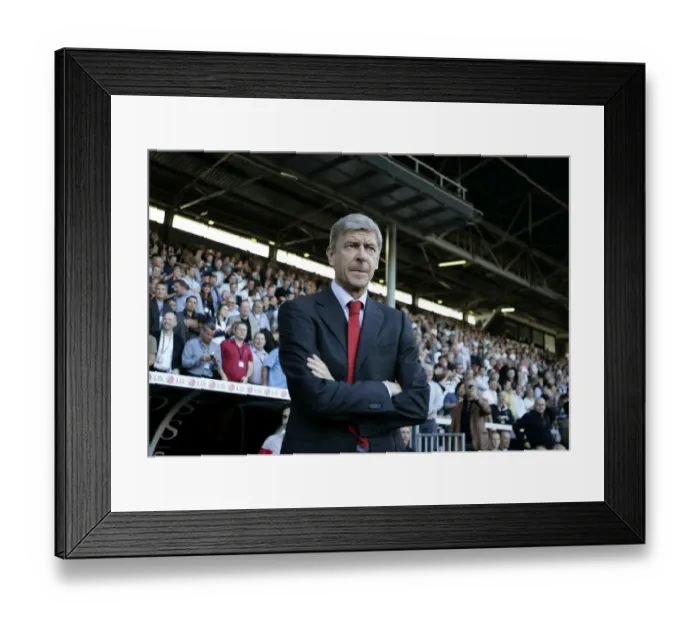 Framed Print : Arsene Wenger Guides Arsenal to a 1-0 Premier League Victory over Fulham