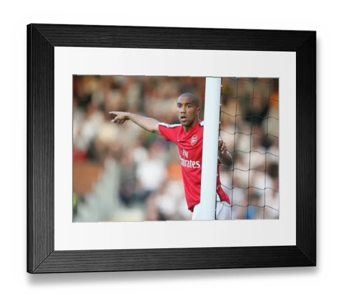Framed Print : Gael Clichy: Victory for Arsenal at Fulham, Barclays Premier League (September 26, 2009)