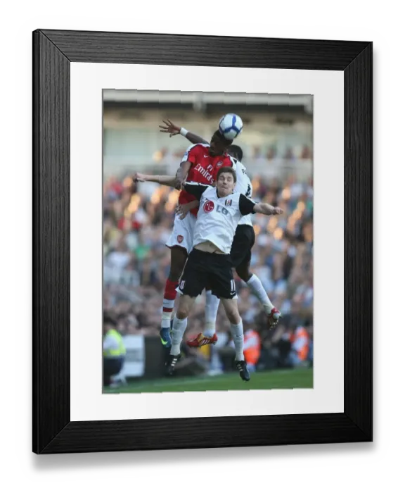 Framed Print : Abou Diaby (Arsenal) Zoltan Gera and John Pantsil (Fulham) Framed Print : Abou Diaby (Arsenal) Zoltan Gera and John Pantsil (Fulham)