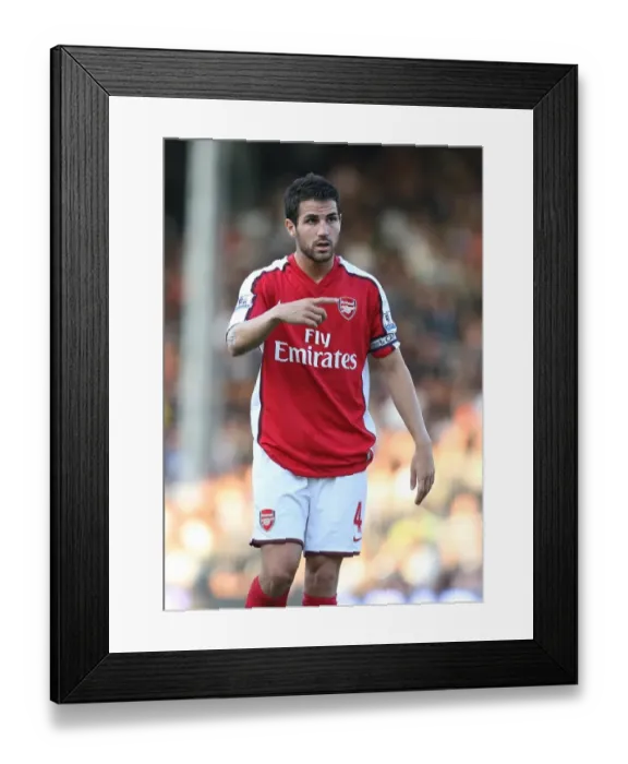 Framed Print : Cesc Fabregas's Winning Goal: Arsenal's Triumph Over Fulham in the Barclays Premier League, 2009