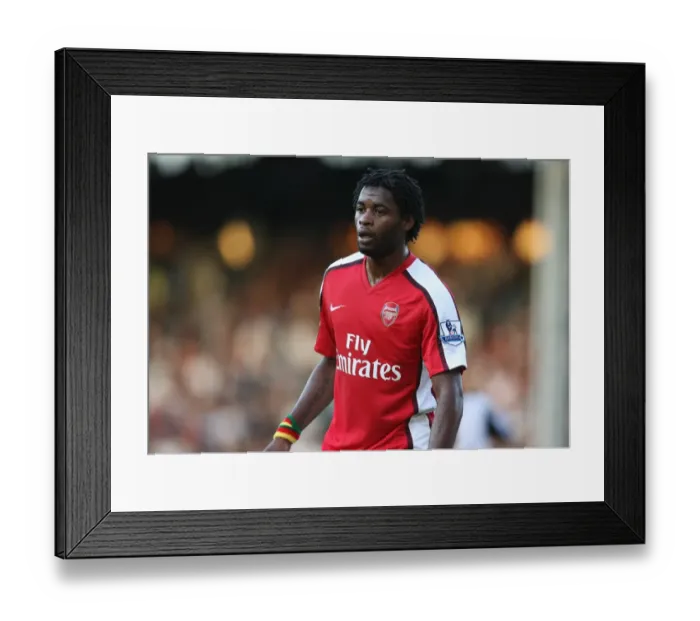 Framed Print : Alex Song's Goal Secures 1-0 Victory for Arsenal at Fulham, Barclays Premier League