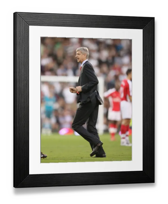 Framed Print : Wenger's Victory: Arsenal Triumphs Over Fulham in Premier League