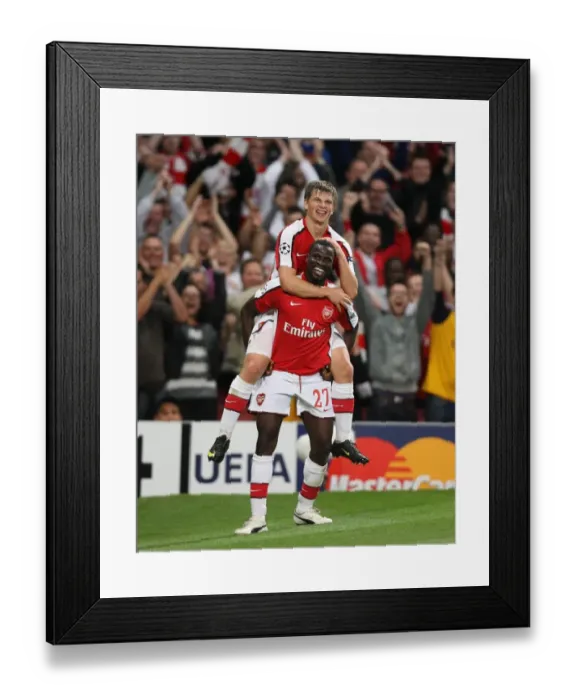Framed Print : Arshavin's Brilliant Brace: Arsenal's 2-0 Victory Over Olympiacos in the Champions League