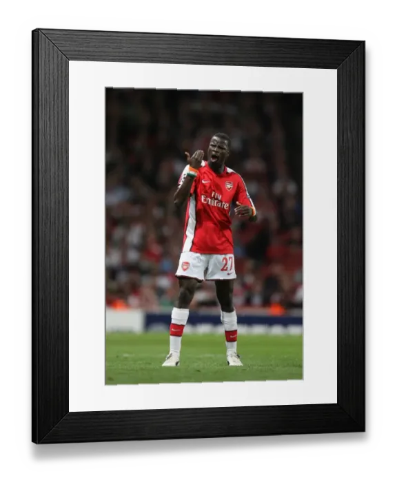 Framed Print : Emmanuel Eboue (Arsenal). Arsenal 2:0 Olympiacos, UEFA Champions League, Group H, Emirates Stadium Framed Print : Emmanuel Eboue (Arsenal). Arsenal 2:0 Olympiacos, UEFA Champions League, Group H, Emirates Stadium
