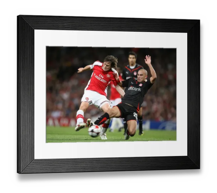Framed Print : Arsenal's Rosicky vs. Ledesma: Arsenal's 2-0 Victory Over Olympiacos in the UEFA Champions League, Emirates Stadium, 2009 Framed Print : Arsenal's Rosicky vs. Ledesma: Arsenal's 2-0 Victory Over Olympiacos in the UEFA Champions League, Emirates Stadium, 2009
