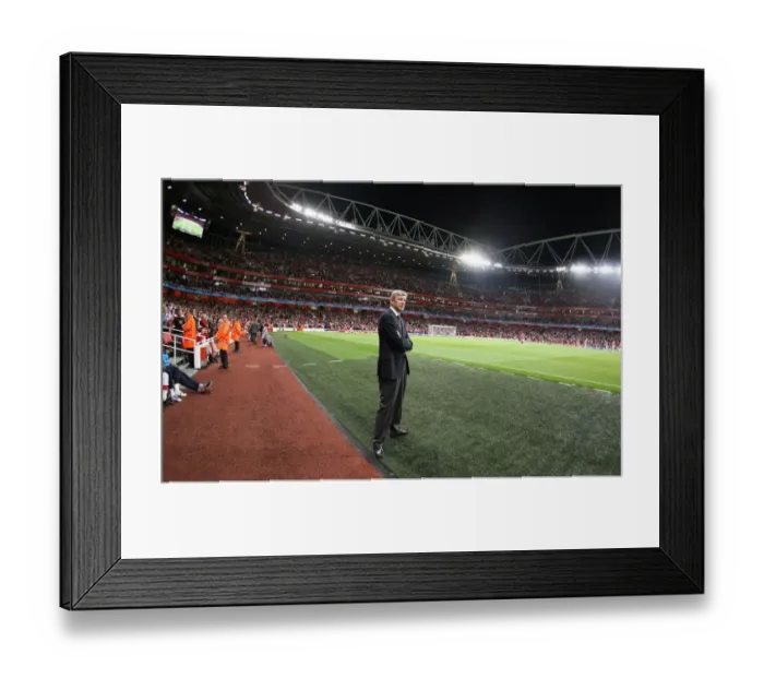 Framed Print : Arsene Wenger Celebrates Arsenal's 2-0 Win Over Olympiacos in the UEFA Champions League at Emirates Stadium, 2009 Framed Print : Arsene Wenger Celebrates Arsenal's 2-0 Win Over Olympiacos in the UEFA Champions League at Emirates Stadium, 2009
