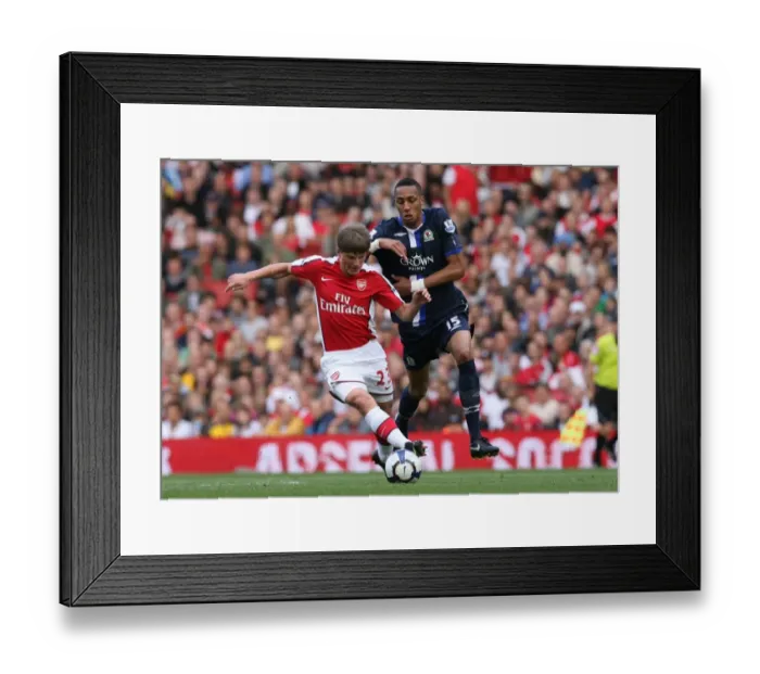 Framed Print : Arsenal's Double Strike: Arshavin vs. Nzonzi in Arsenal's 6-2 Victory over Blackburn Rovers, Barclays Premier League, Emirates Stadium (October 4, 2009) Framed Print : Arsenal's Double Strike: Arshavin vs. Nzonzi in Arsenal's 6-2 Victory over Blackburn Rovers, Barclays Premier League, Emirates Stadium (October 4, 2009)