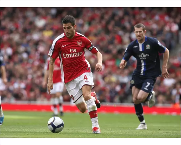 Cesc Fabregas in Action: Arsenal's 6-2 Victory over Blackburn Rovers, Barclays Premier League, Emirates Stadium, 4 / 10 / 09